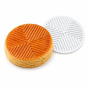 pochoir silicone à galette "parquet"