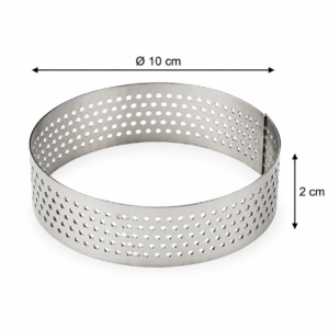 cercle perforé inox 10x2cm