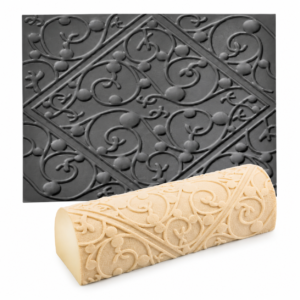 tapis pour bûche silicone "Versailles"