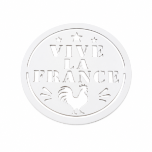 pochoir vive la france coq, ed mat pro